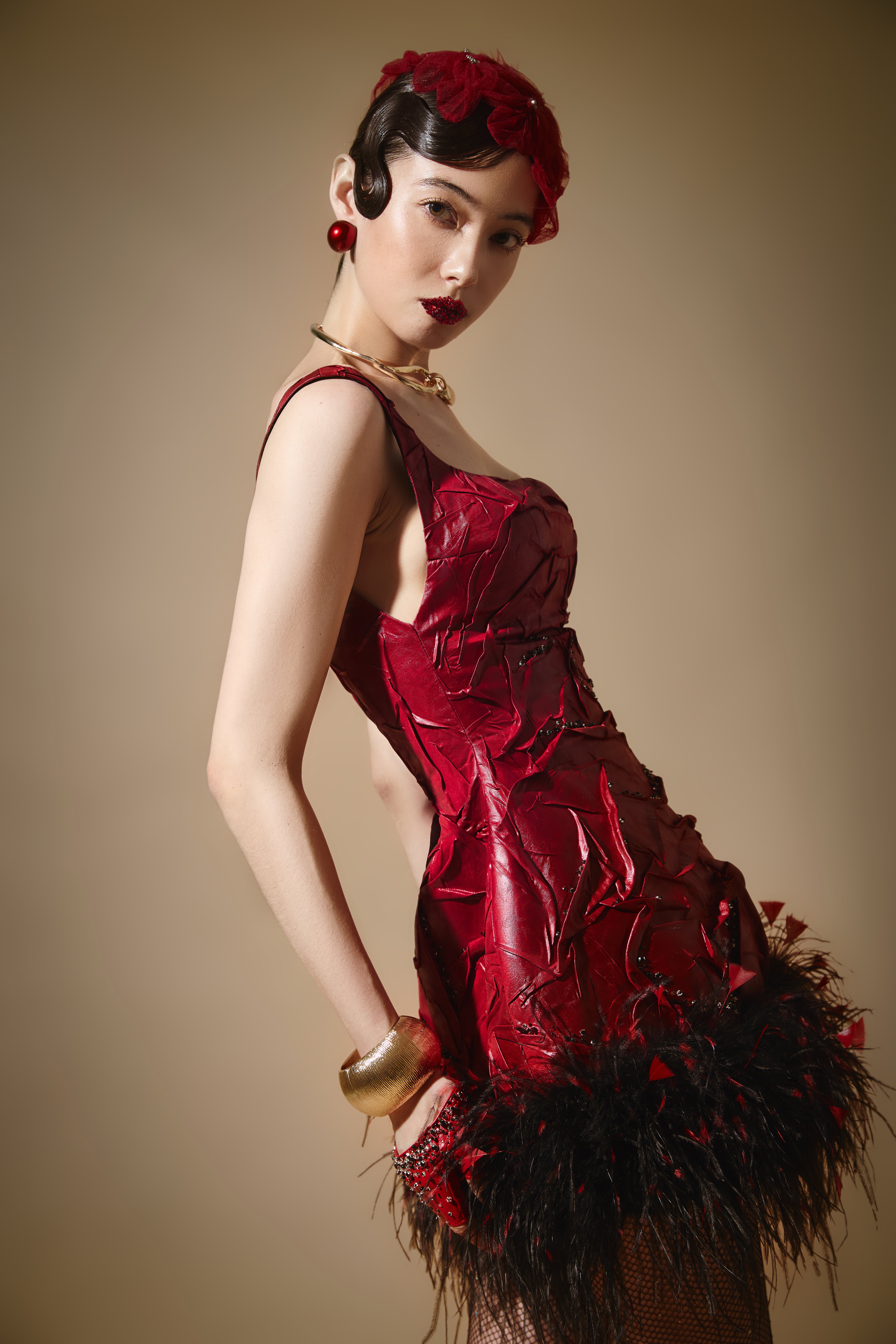 CRIMSON SWAN dress